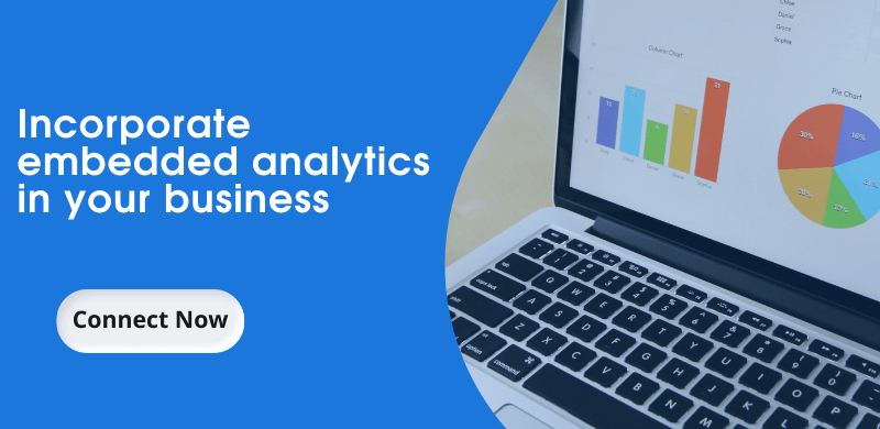 Incorporate embedded analytics in your business. Connect Now!