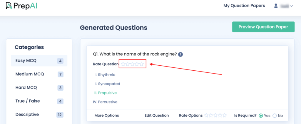 You can rate every question & answer with the help of ⭐present there.