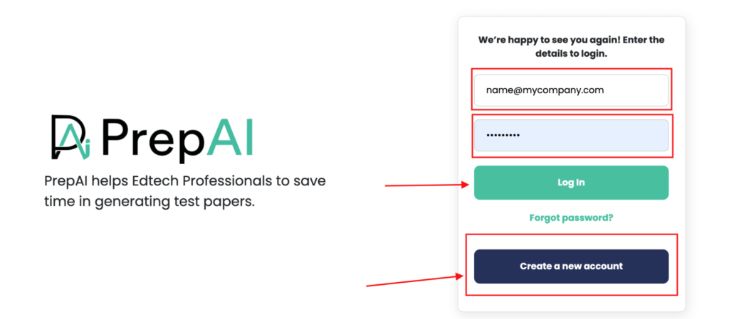 For new users, you need to register yourself first by clicking on Register.