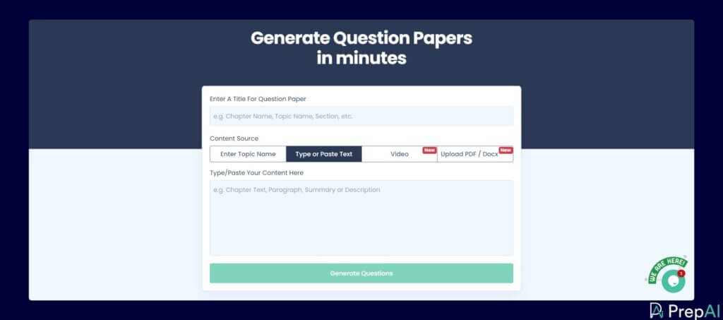 PrepAI Dashboard